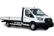 Van Hire South Hams - White Ford Transit Dropside Van - Van hire South hams
